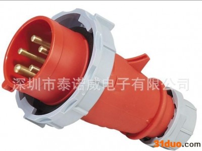 工业插头厂家批发 16A5P IP67 工业插头批发