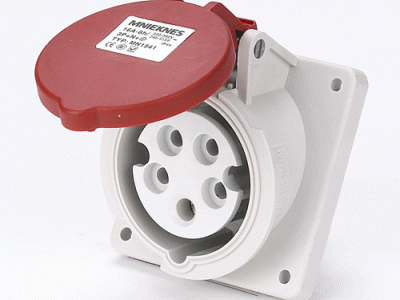 16A 5P 防水工业插头插座 防水插头 国标插座 斜插