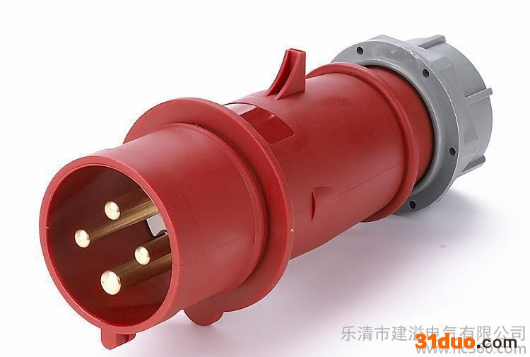 **工业插头插座5芯380V电源插头 户外防水插头16a/32a 欧标IP44