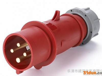 **工业插头插座5芯380V电源插头 户外防水插头16a/32a 欧标IP44