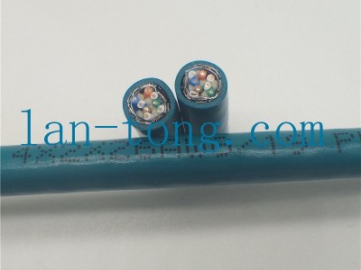 高柔专用拖链网线/工业网线 rj45接插头4X2X26awg/19 CAT5e超五类