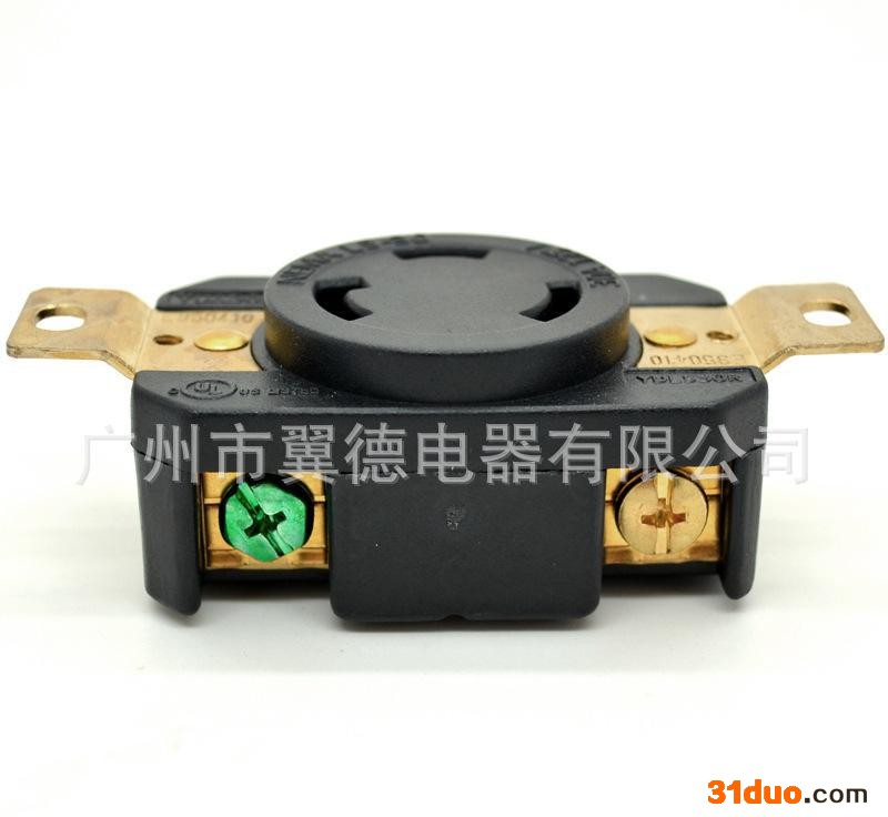 20A250V美式三孔工业插头插座 NEMA YD630R