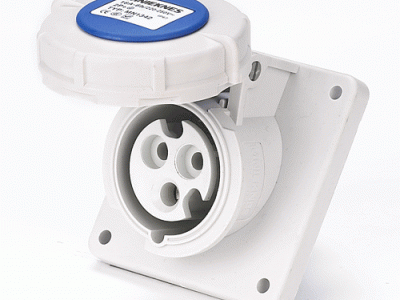 16A 3P 防水工业插头插座 防水插头 国标插座 斜插