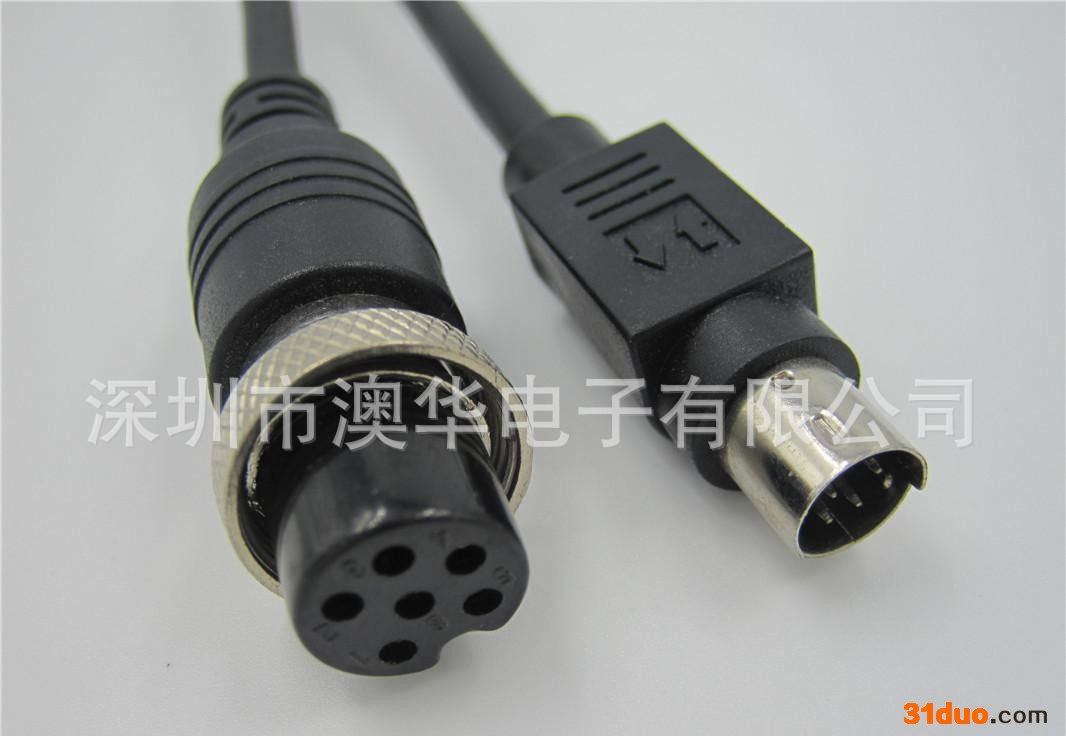 防水插头 澳华防水连接器 线对线防水接头 工业防水插头