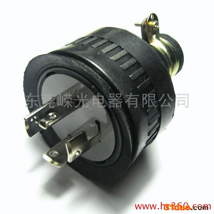 供应东莞嵘光 日本防松工业插头 橡胶插头 发电机防松接线插头