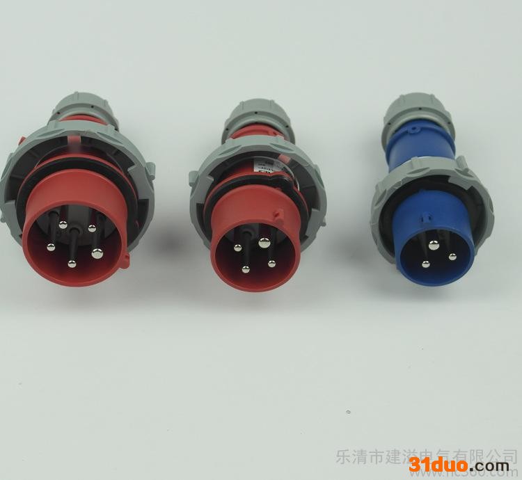 4芯32A工业插头MN3402航空防水插头IP67三相四线插头