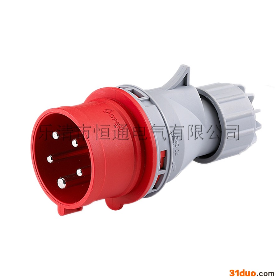 供应厂家供应 HTN025 三相工业插头 5芯 32A 3P+N+E