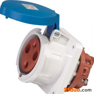 ,** 3孔工业插头 工业插座63A 暗装直插座IP44