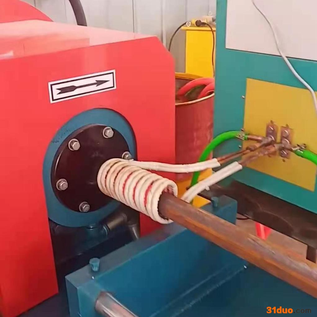 帝鑫科技DX－50KW IGBT中频感应加热设备自动上下料进出料装置加热线圈高频电源柜缩尖设备