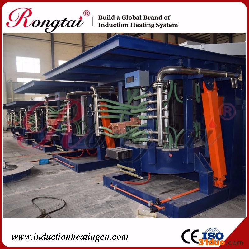 荣泰3吨串联谐振一拖二钢壳中频感应电炉