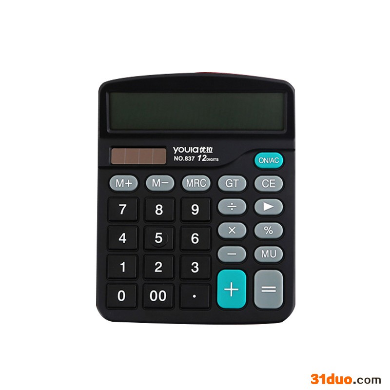 优拉(Youla) 837  双电源计算器 电子计算器