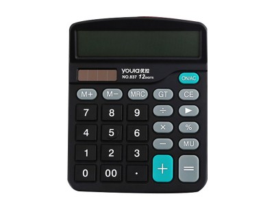 优拉(Youla) 837  双电源计算器 电子计算器