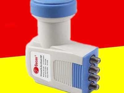 珠海佳讯电子/单本镇10750四输出防水型左右旋中9KU高频头， 型号DKF-2304C降频器