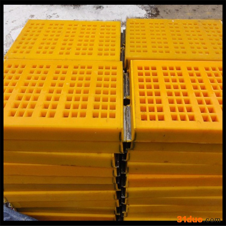 汇朋聚氨酯筛网按需定制 聚氨酯筛网筛板 矿用耐磨筛板 方孔圆孔小孔筛板