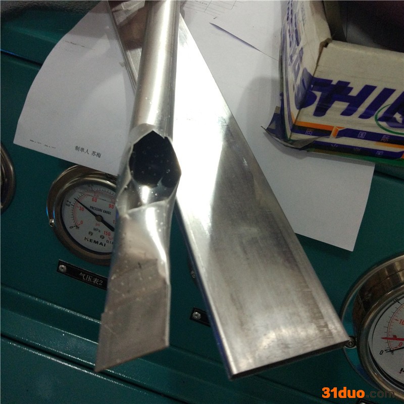 铝扁管耐压爆破试验台 高频焊接扁平铝管压力试验台