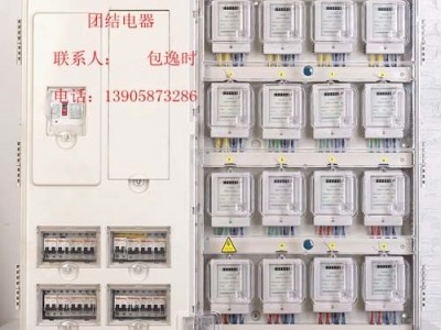 供应团结左右结构16表位预附费透明防窃电表箱