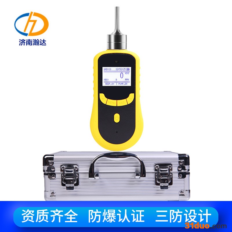 瀚达HD-P900一氧化碳检测仪  防爆泵吸式一氧化碳探测器 地下车库用高精度可燃有毒气体检测仪 小型一氧化碳传感器