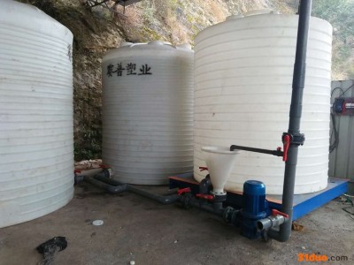 贵州污水处理加药装置 蓝色避光塑胶大桶 药剂桶 种子罐【赛普塑料】