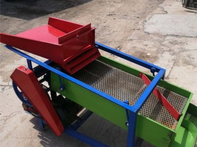 小型种子精选机 大豆清选机 双层振动筛选机 家用电花种子筛选机