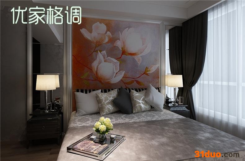 大型花卉背景墙壁画 高质量高清  图案新颖 郑州生产