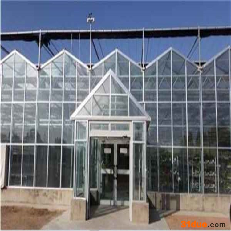 花卉玻璃温室大棚造价 内蒙智能温室建设公司 旭航
