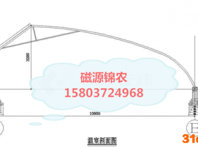 磁源锦农养殖大棚、花卉大棚、蔬菜大棚、大棚建设