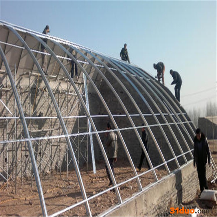 云南花卉大棚公司 双坡面日光温室 旭航