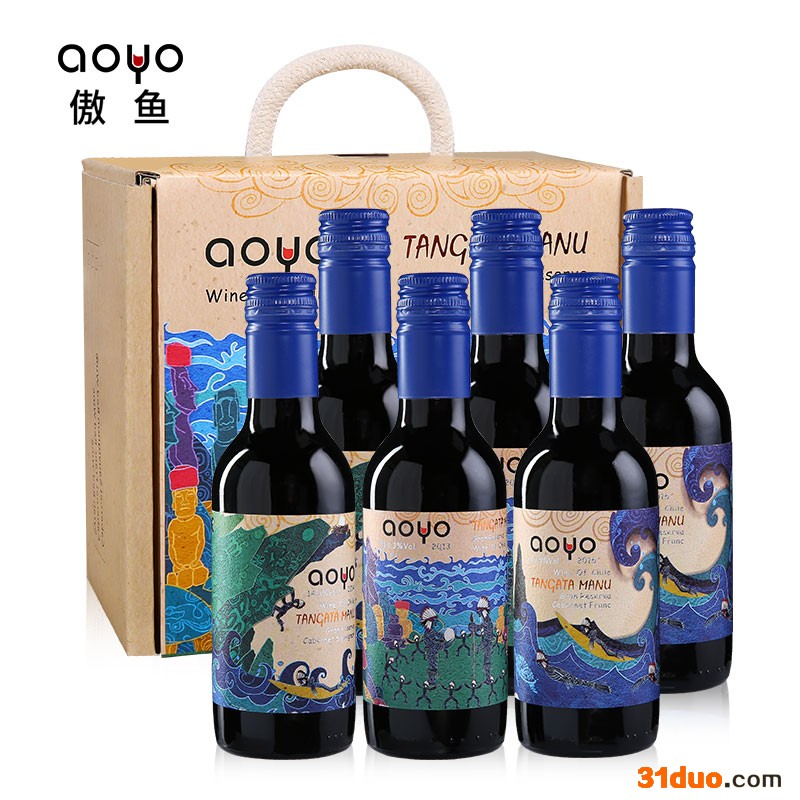aoyo傲鱼红酒代理加盟店招商鸟人竞赛特级珍藏红葡萄酒187ml