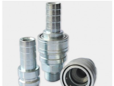 诺冠QKD-T气动快速接头 DN25开放式直通气液快速接头大流量铝厂专用配件气动接头