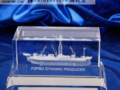 供应山东码头奠基活动礼品，船舶协会成立周年纪念品，水晶内雕礼品制作，招商活动礼品