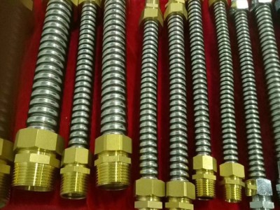 螺纹金属软管  金属燃气管软管 金属软管 扳把式金属软管 四川金属软管