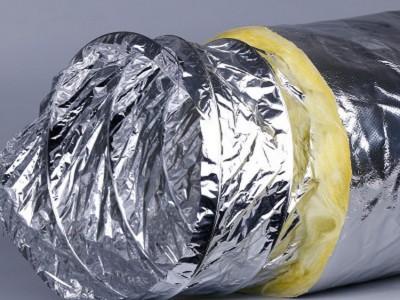 通风管 高温灰色尼龙布风管 防火高温排风管 排气管 钢丝伸缩风管