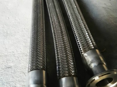 洪坤 法兰波纹金属软管 多规格法兰式不锈钢化工油气管 304法兰波纹管