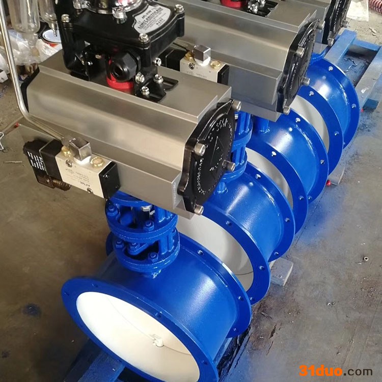 庆泰阀门 耐高温蝶阀 气动蝶阀 气动蝶阀