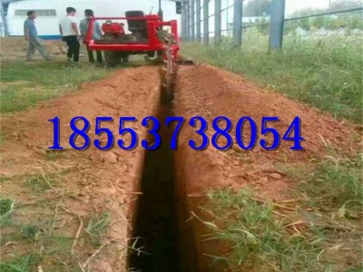 自来水管链条式开沟机 建筑地基挖沟机 天然气管道挖沟机