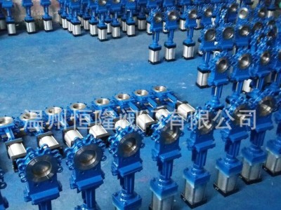 刀闸阀  刀闸阀气动DN100 双作用气动刀闸阀