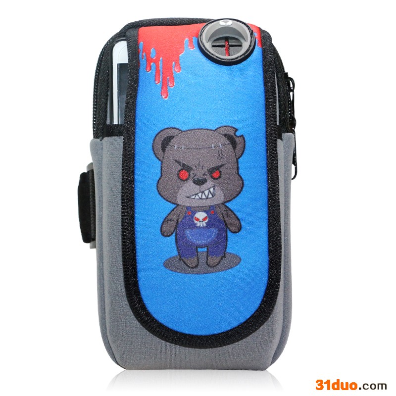 哈一代玩具 民间鬼术黑娃手机臂包运动跑步包6英寸臂袋防汗男女手腕包臂带壳套