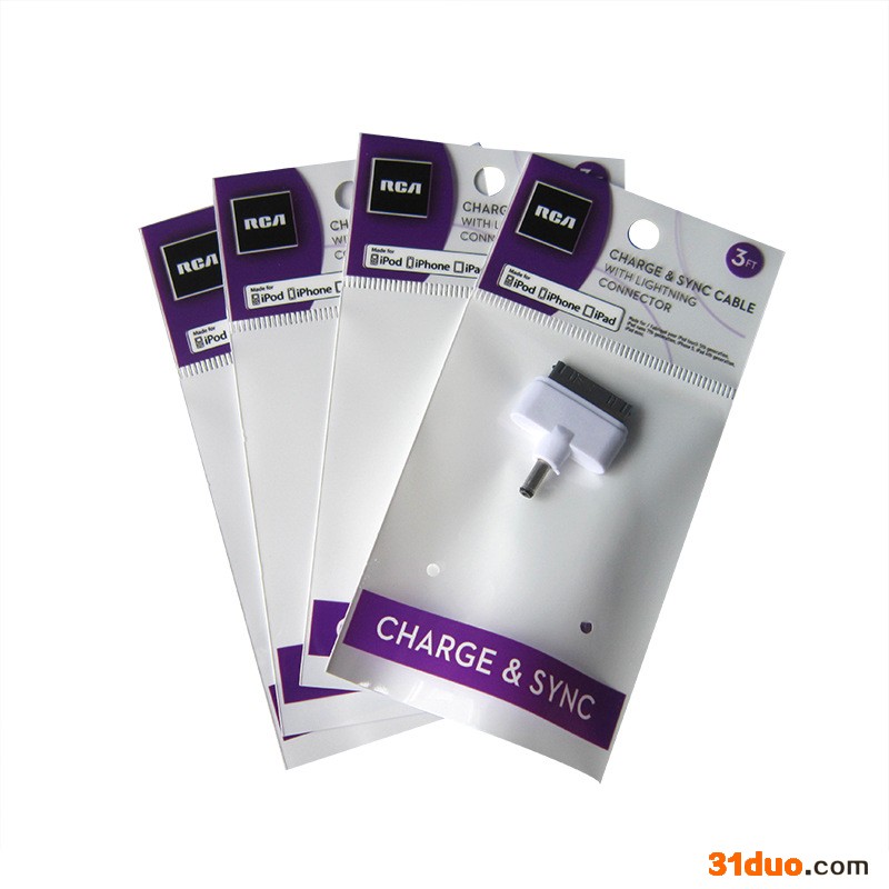 苹果安卓手机袋 数据线opp袋 透明铅笔包装卡头袋化妆品塑料定制袋