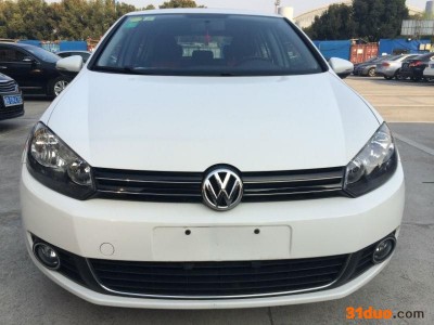 专车二手车辆大众高尔夫1.6AT天窗 白色 白色 自动档