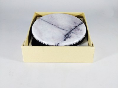 香雪梅金属礼品定制超薄铝合金无线充手机无线圆形充电器 安全