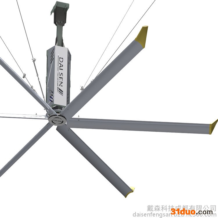 戴森 工业风扇 车间厂房用7.3米6米5米 特超大型节能大风扇 永磁大风扇