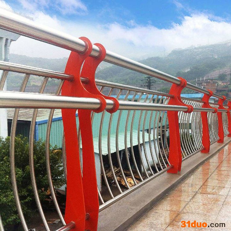 温州不锈钢景观护栏 桥梁不锈钢复合管规格 宏达友源护栏加工