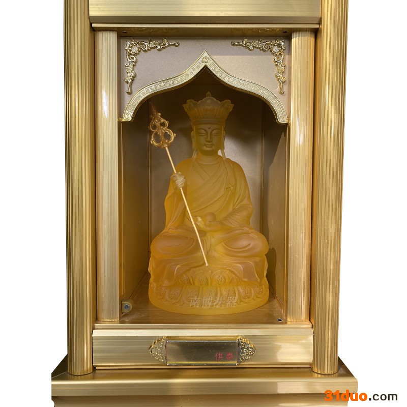 温州厂家批发供应26cm地藏王树脂仿琉璃佛龛小佛像 尺寸均可定制