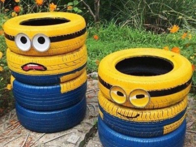 定制儿童乐园设施轮胎工艺品造型大型轮胎卡通动物造型景观小品雕塑公园广场艺术品摆件