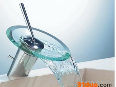 面盆水龙头,欧文卫浴,欧文卫浴玻璃面盆水龙头OV-1041