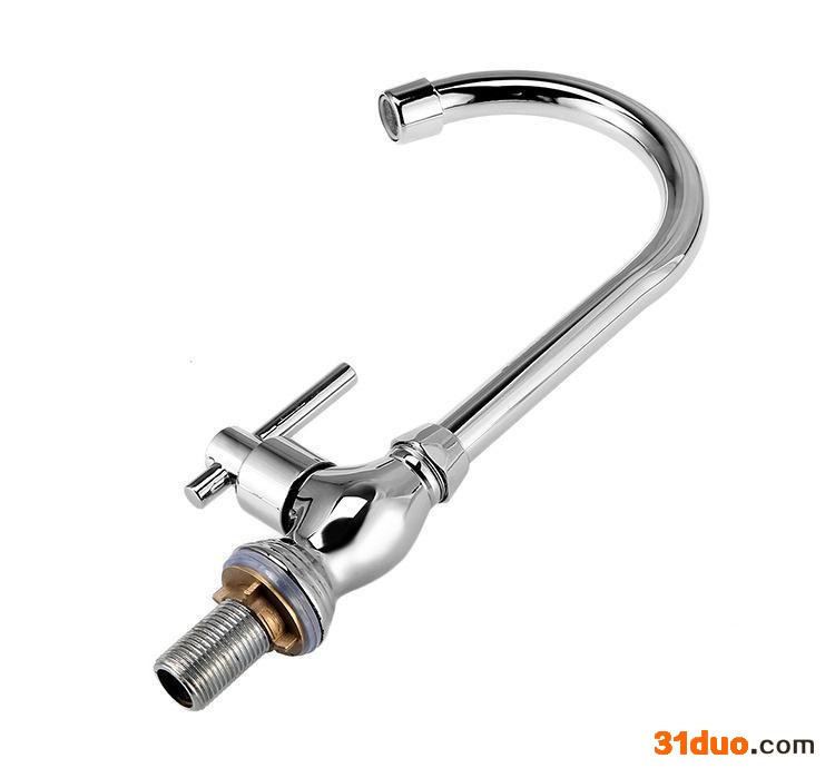 厨房单孔菜盆水龙头 高弯单把立式厨房龙头 **全铜厨房菜盆龙头