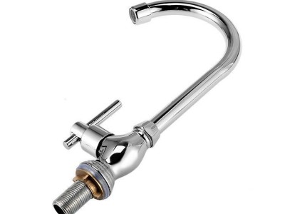 厨房单孔菜盆水龙头 高弯单把立式厨房龙头 **全铜厨房菜盆龙头