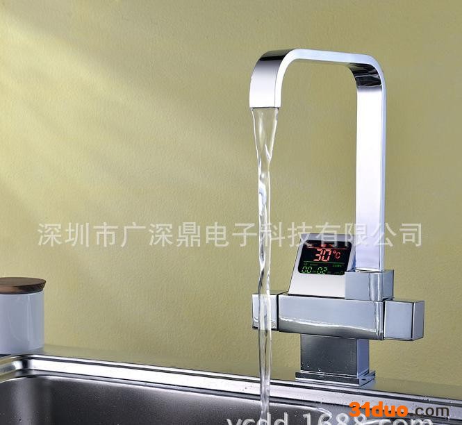 数字显示水龙头 恒温水龙头 全铜洗菜盆冷热面盆水龙头8020