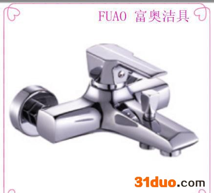 富奥洁具 设计 全铜淋浴水龙头 富奥三联浴缸龙头 冷热混水