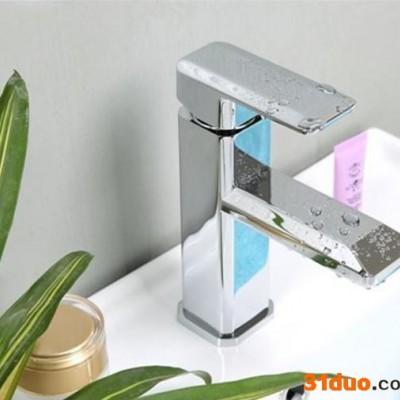 新款全铜**冷热面盆水龙头 浴室柜水龙头 洗手盆脸盆水龙头